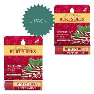 Burt Bees Limited Edition Peppermint Lip Balm 2 Pc
